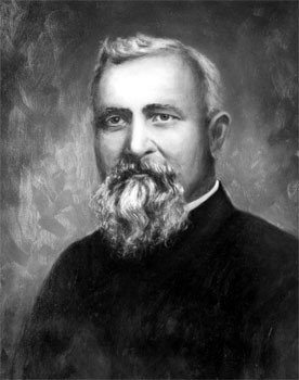 Painted portrait of Governor Marcellus L. Stearns