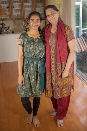 Photo of Shaila Sateesh (right)