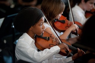 Photo: CAP Conservatory students perform in one of three Creative Strings and two Jazz Ensembles. Photo Credit: The Miami Herald