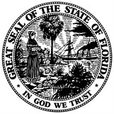 Black and white version of Florida State Seal